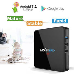 MX10 PRO Android 7.1 4K Tv Box 4GB 32GB USB 3.0 WiFi BT4.1 HD RK3328 Quad Core - GreatBee